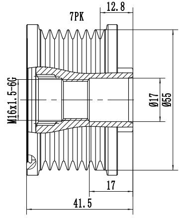 FYD50638 Overrunning Alternator Pulley