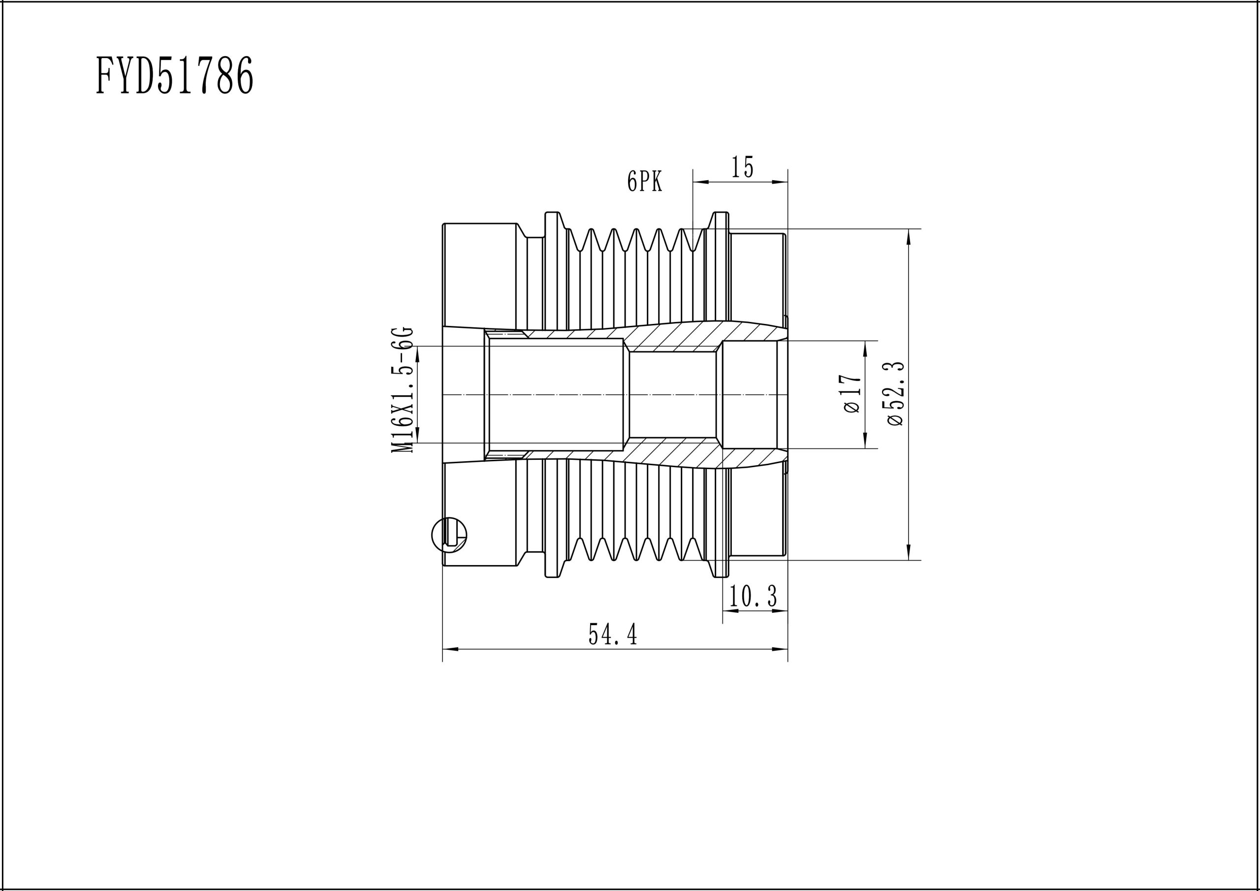FYD51786 Overrunning Alternator Pulley