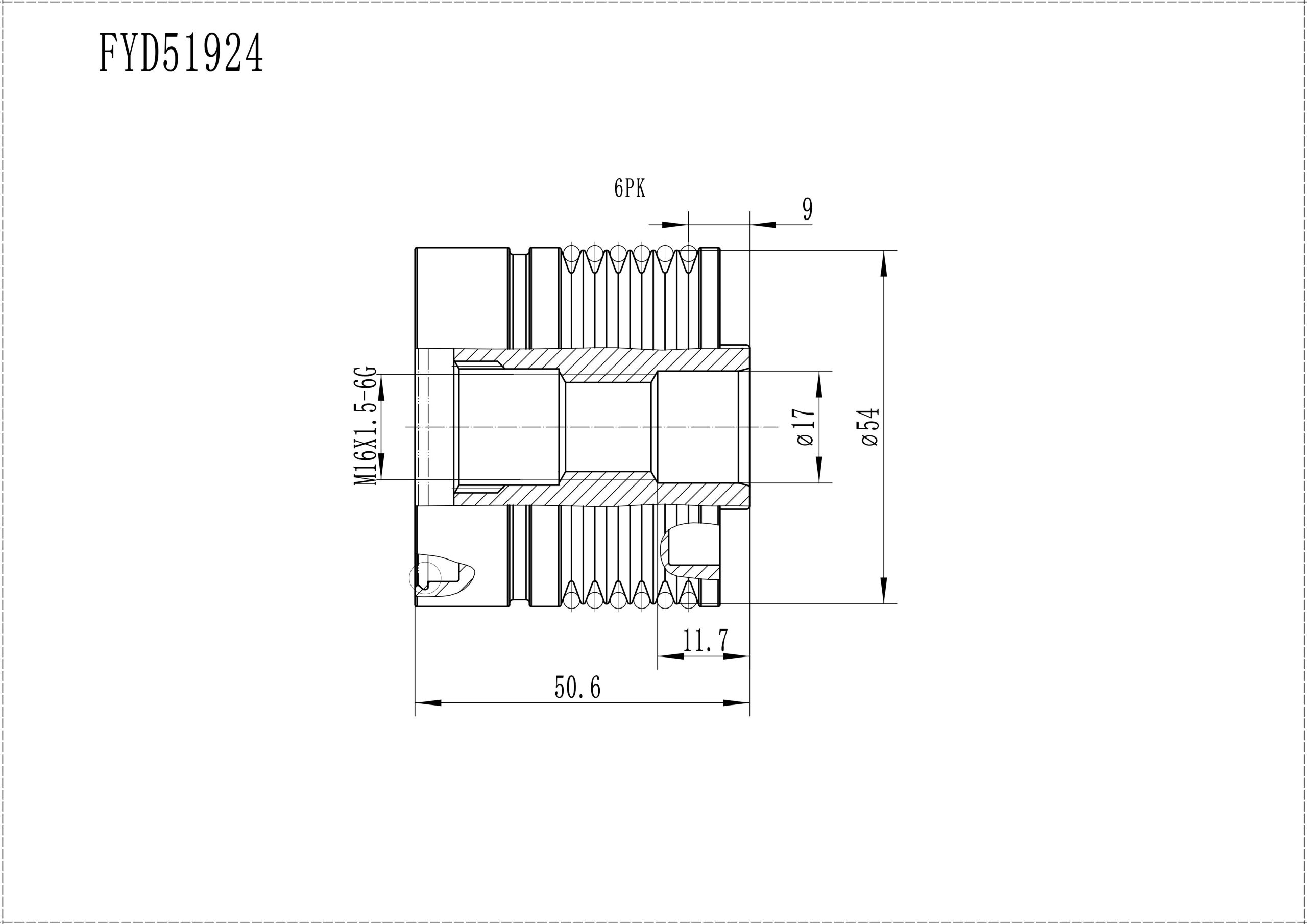 FYD51924 Overrunning Alternator Pulley