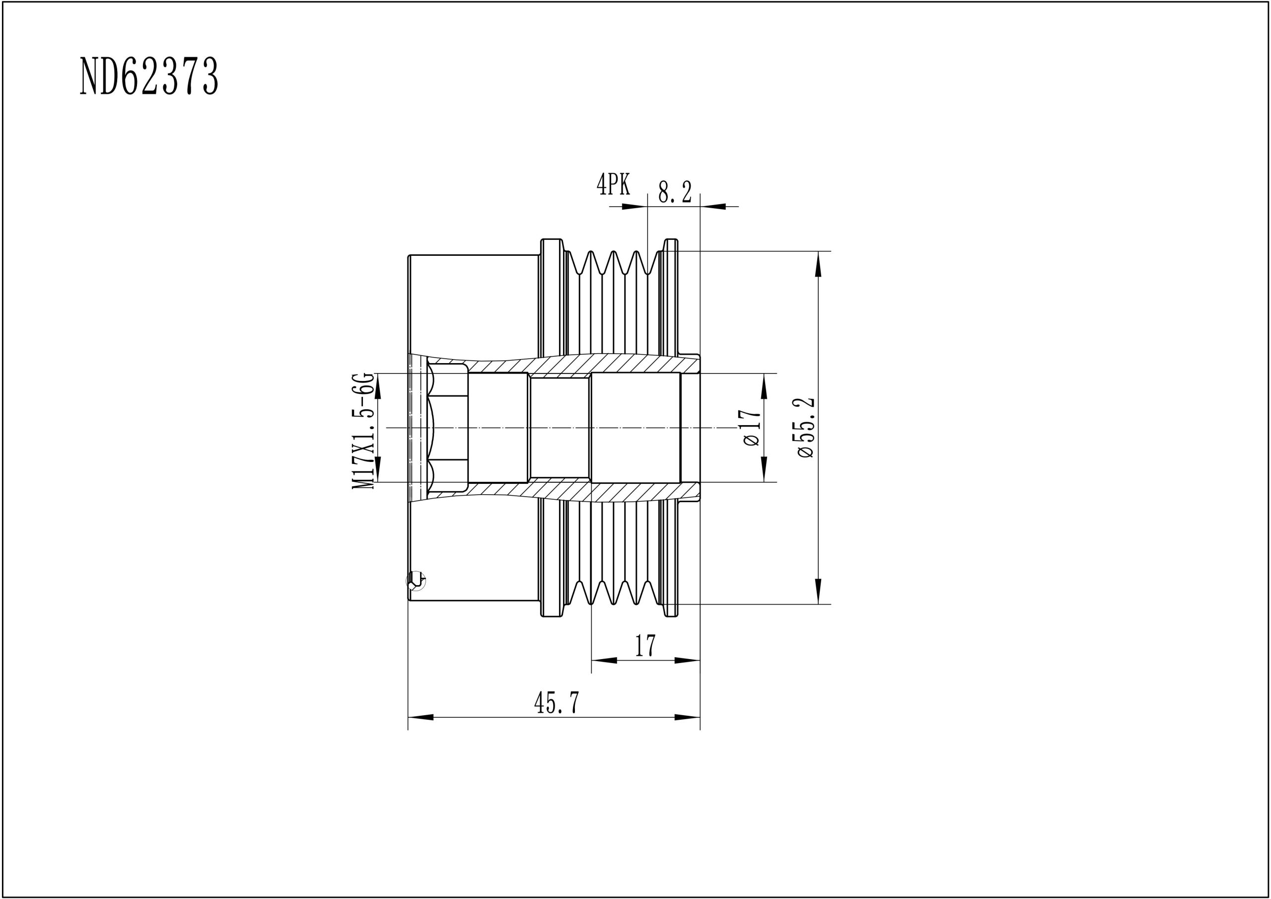 ND62373 Overrunning Alternator Decoupler